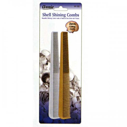 Annie Shell Shining Cutting Comb 2PCS #133